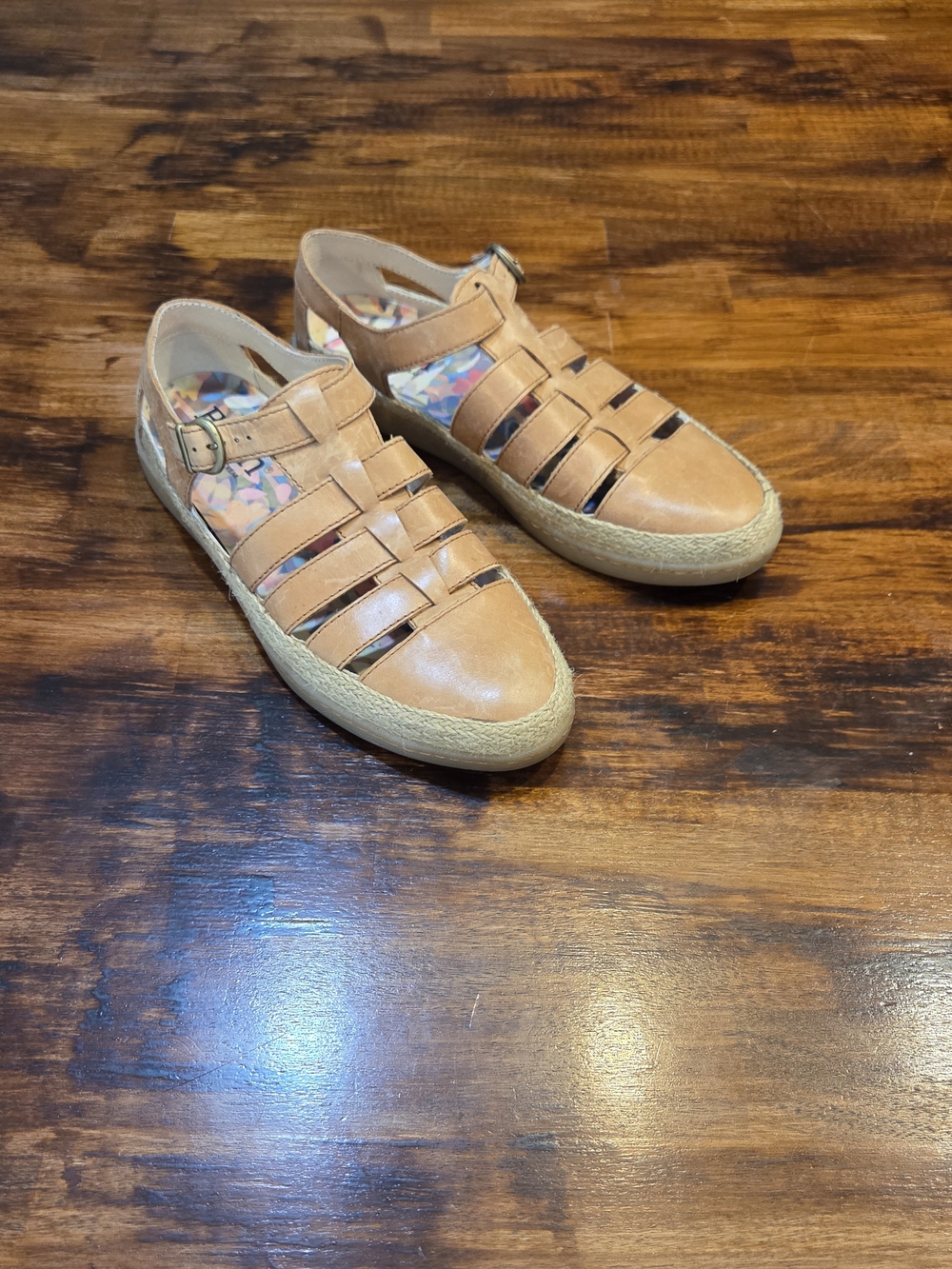 Born Concept Cidra Luggage Woven Leather Espadrille Sneaker US 8.5 Cottegecore
